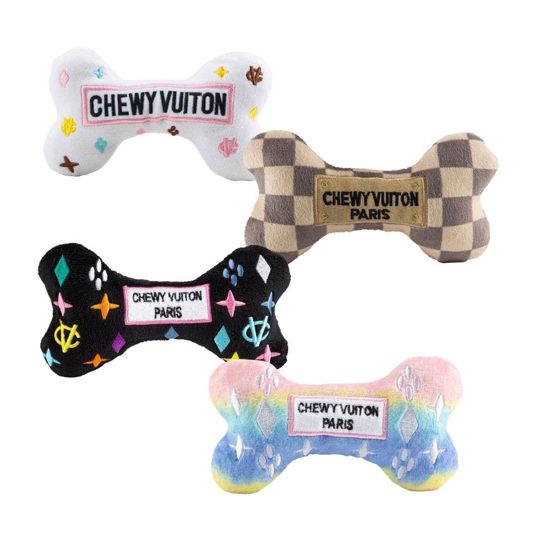 Chewy Vuiton Bones Dog Toy