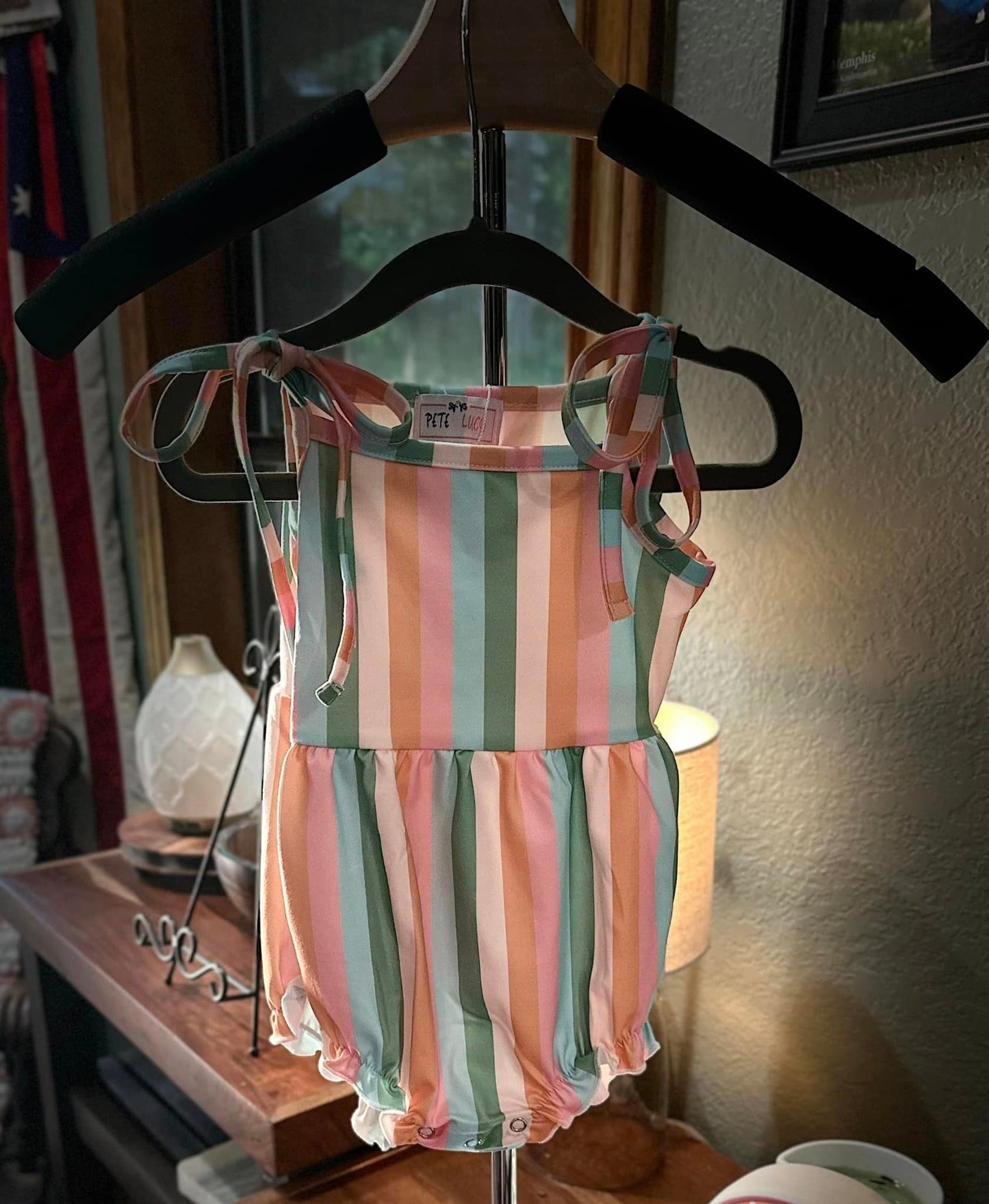 Pete & Lucy Striped Romper